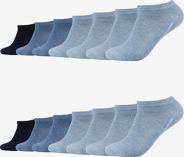 camano Socks in Blue: front