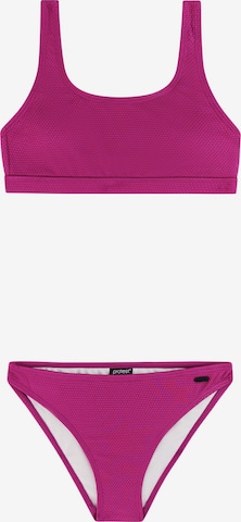 PROTEST Bralette Bikini 'PRTRose JR' in Pink: front