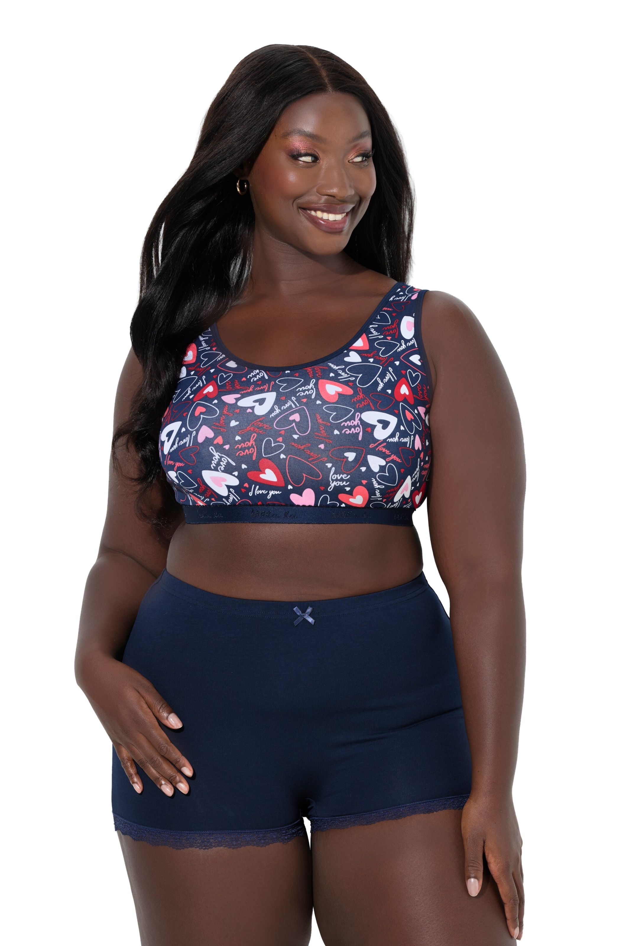 Ulla Popken Broekje in Blauw