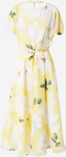 SWING Kleid in gelb / grasgrün / weiß, Produktansicht