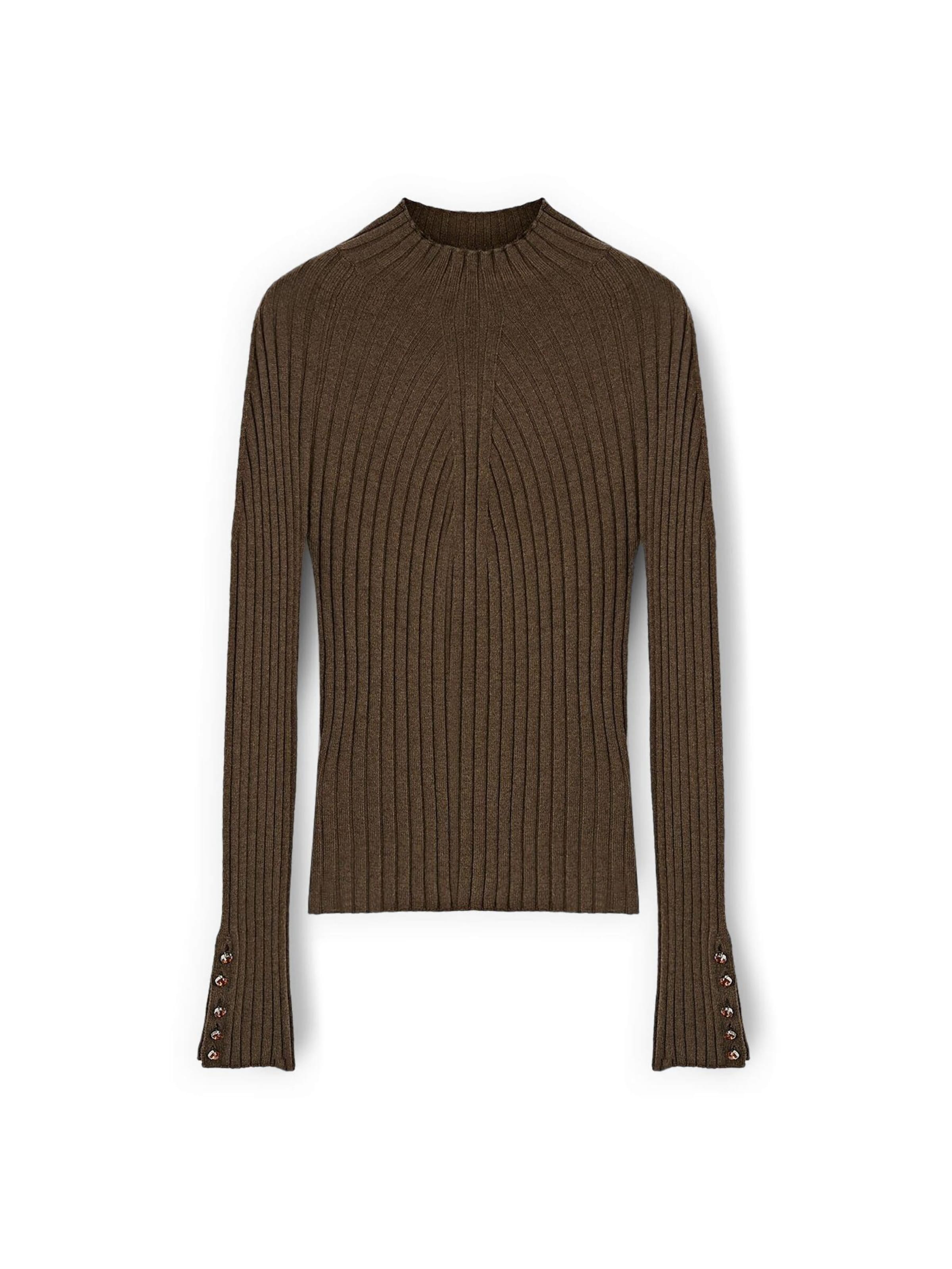 MOTIVI Trui in Groen: voorkant