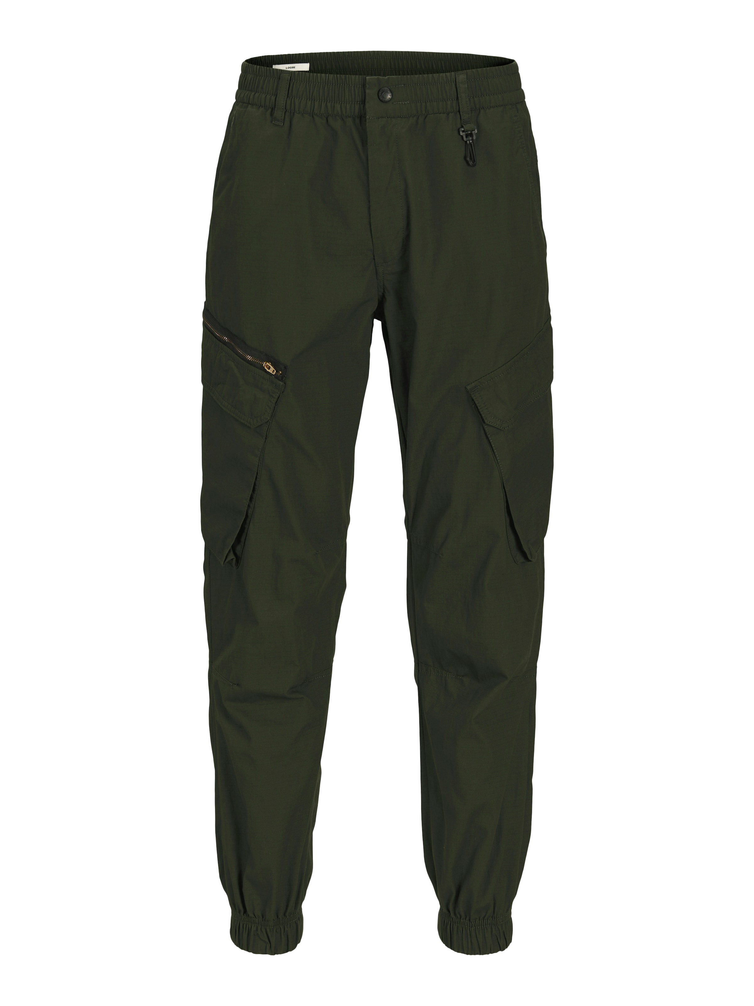 JACK & JONES Cargo Pants 'JPSTKANE ELLIOT' in Green: front