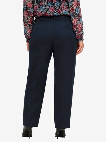 SHEEGO Regular Trousers with creases in Blue