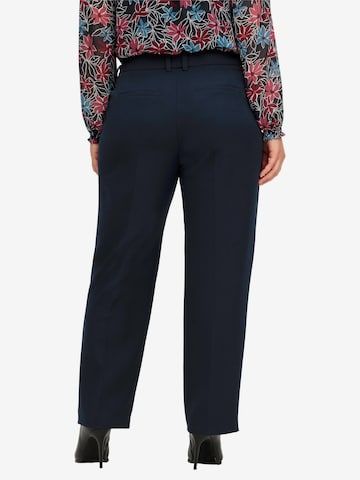 SHEEGO Regular Trousers with creases in Blue