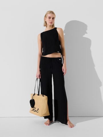 Karl Lagerfeld Wide leg Trousers in Black