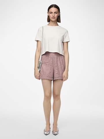 PIECES Regular Shorts 'PCOlline' in Pink