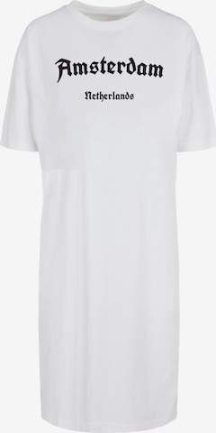 Merchcode Dress 'Amsterdam' in White: front