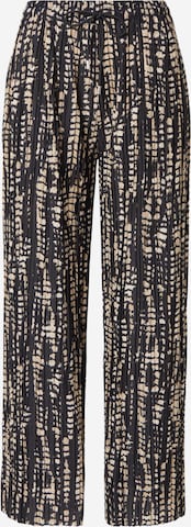 Hailys Wide Leg Bukser 'Fa44biola' i sort: forside