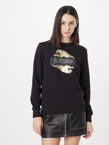 Just Cavalli Sweatshirt i sort: forside