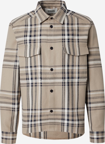 Chemise 'GUNRAY' DRYKORN en marron : devant