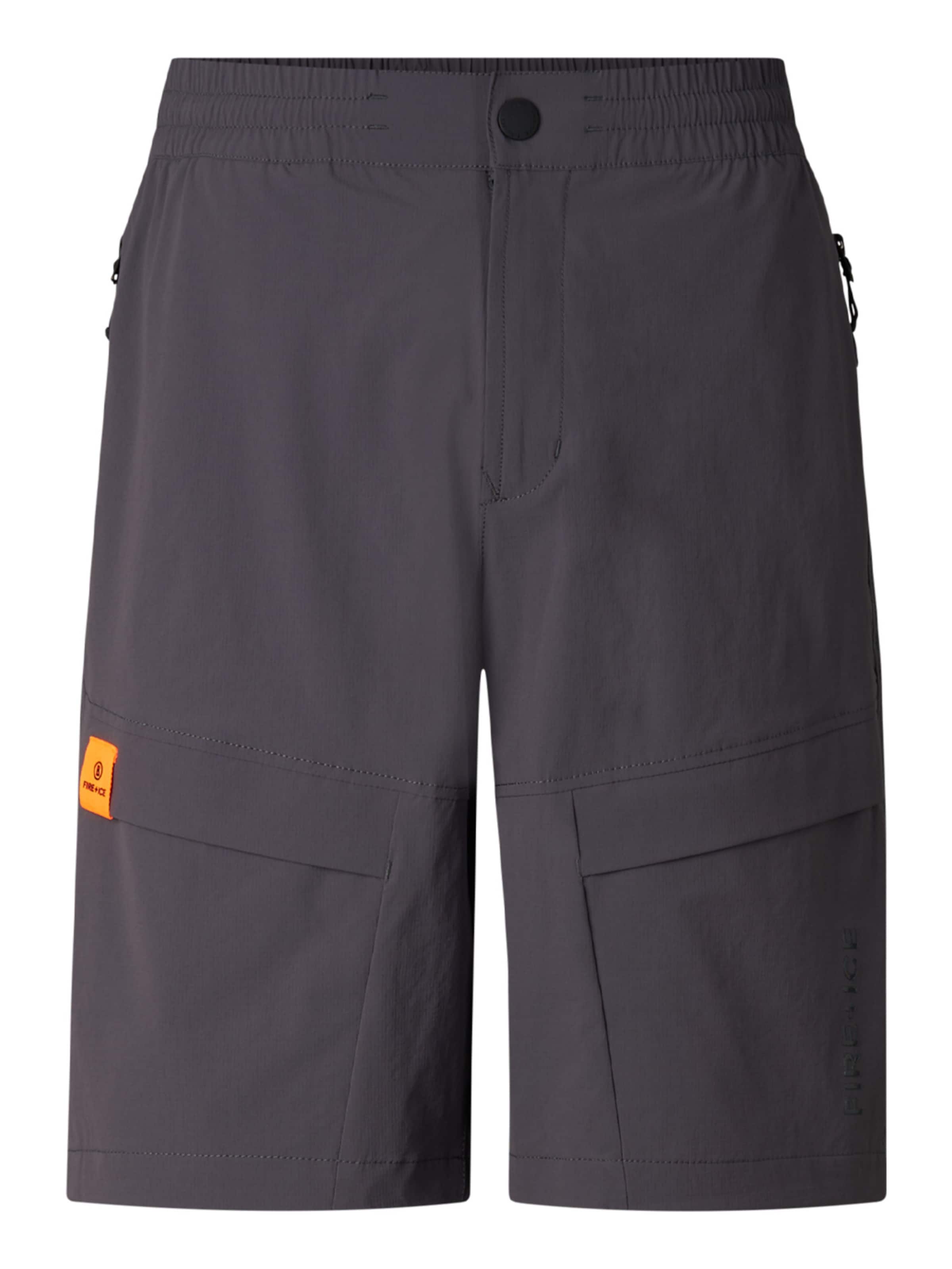 Bogner Fire + Ice Regular Funktionsshorts 'Caleb' in Grau: Vorderseite