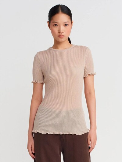 Dilvin Bluse 'Blusen'‌‌‌ in S-L in beige, Produktansicht
