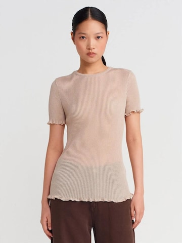 Dilvin Blouse 'Blusen' in Beige: front