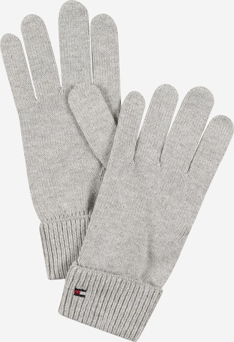 TOMMY HILFIGER Full finger gloves in Grey: front