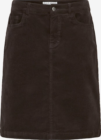 Pulz Skirt 'PZSally' in Brown: front