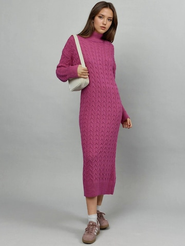 My fashionPletena haljina - roza boja: prednji dio