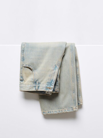 MANGO Loosefit Jeans 'INES' in Blauw