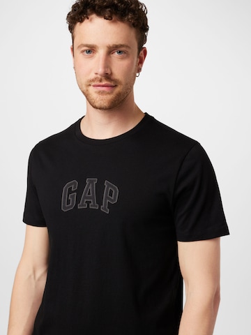 melns GAP T-Krekls