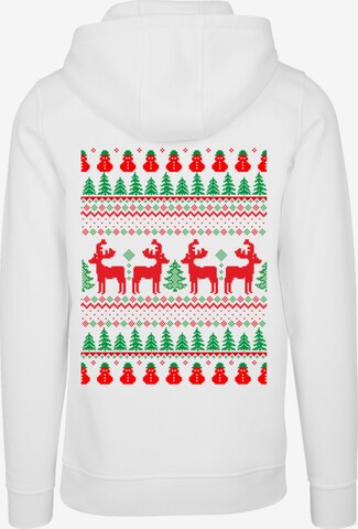 F4NT4STIC Sweatshirt 'Christmas Weihnachten Reindeers' in Wit