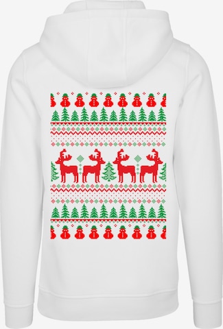 F4NT4STIC Sweatshirt 'Christmas Weihnachten Reindeers' in White