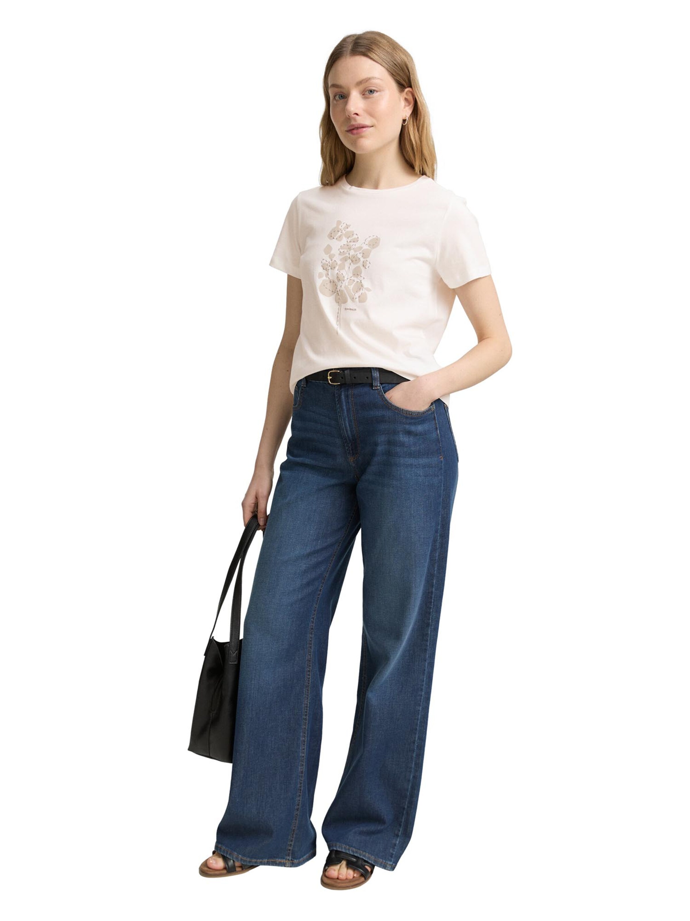 TOM TAILOR Majica | bela barva