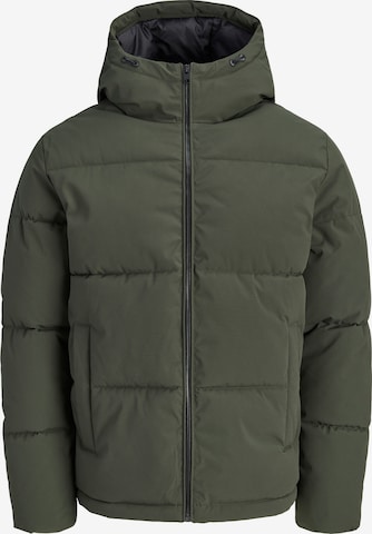 Jack & Jones Plus Talvitakki 'JJGALAXY' värissä vihreä: etupuoli