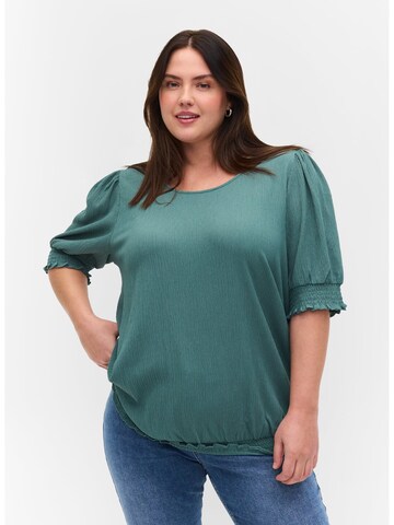 Camicia da donna di Zizzi in verde: frontale