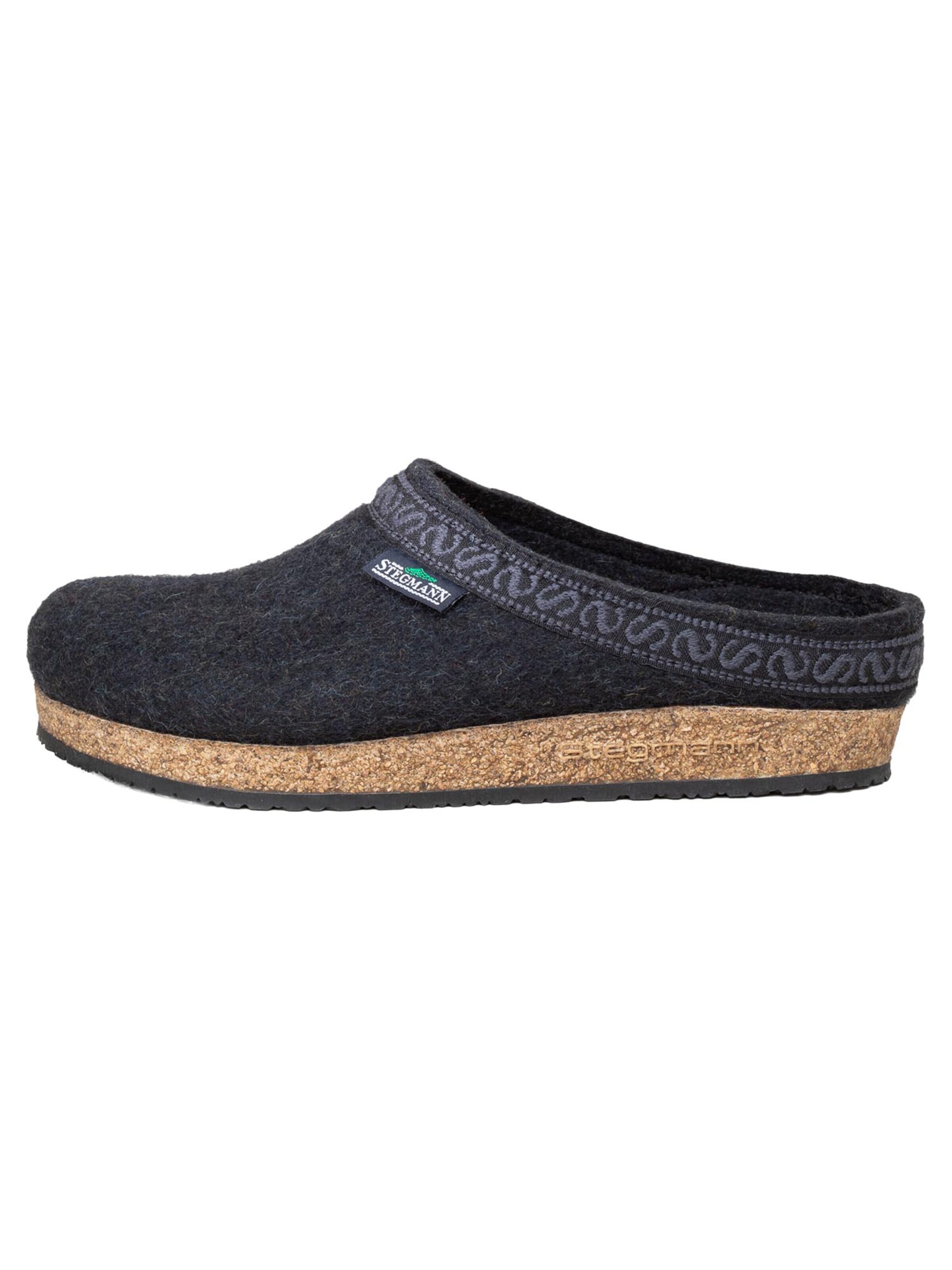 Stegmann Clogs 'Filz' in Grey: front