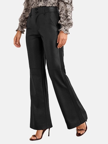 Bootcut Pantalon love & roses en noir : devant