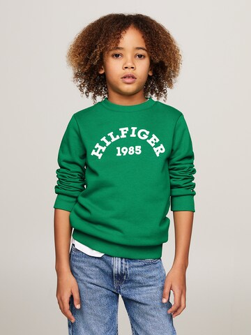 Sweat TOMMY HILFIGER en vert : devant