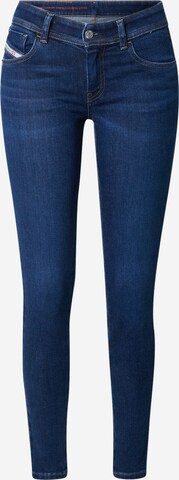 DIESEL Skinny Jeans 'SLANDY' in Blauw: voorkant