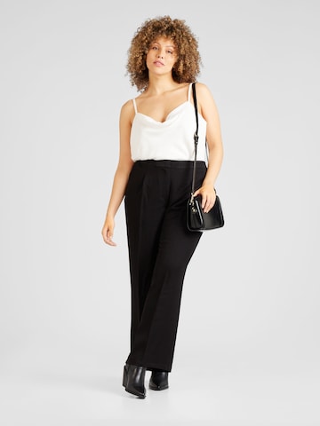 Vero Moda Curve Lużny krój Spodnie w kant 'ISABEL' w kolorze czarny