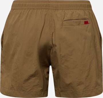 HUGO Red Badeshorts 'DOMINICA' i brun