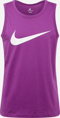 T-Shirt 'ICON SWOOSH' Nike Sportswear en violet : devant