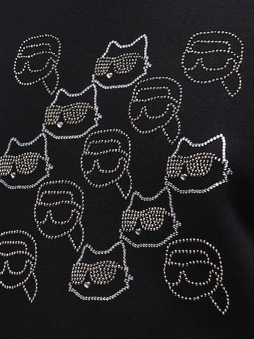 Bluză de molton de la Karl Lagerfeld pe negru