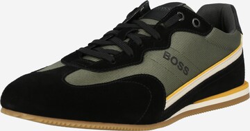 BOSS Sneaker in Grün: front