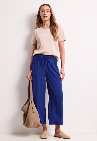 STREET ONE Wide leg Pants in Blue: front