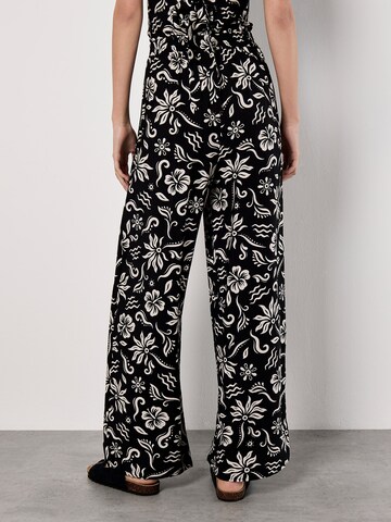Wide Leg Pantalon Apricot en noir