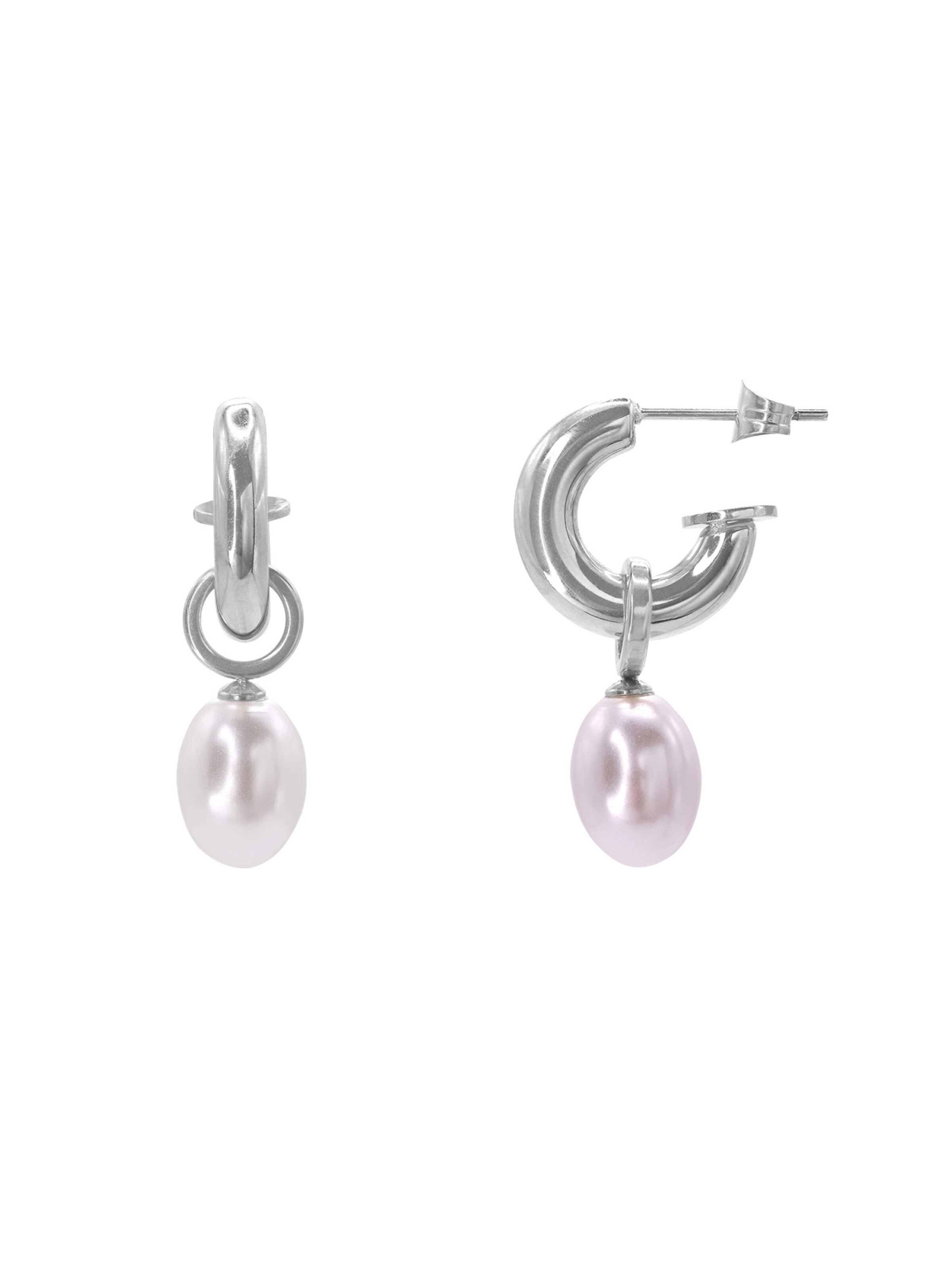 Heideman Earrings 'Fia' in Silver: front