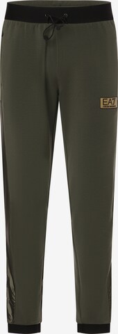 EA7 Emporio Armani Regular Pants in Green: front