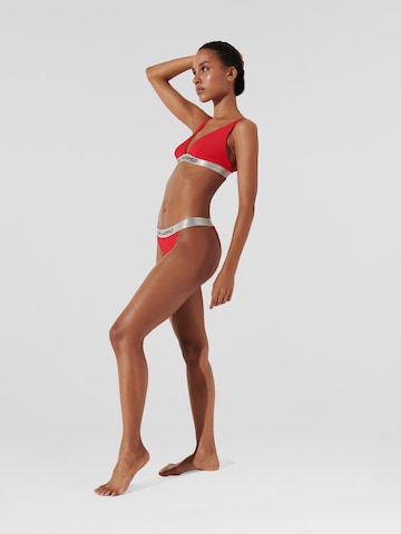 Karl Lagerfeld Triangel Bikinitop in Rot