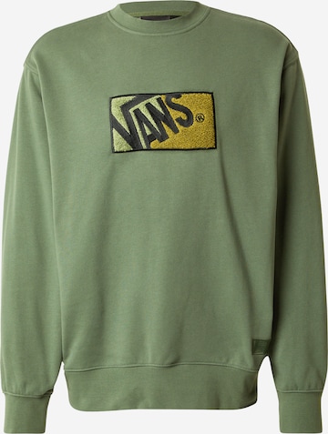 VANSSweater majica - zelena boja: prednji dio