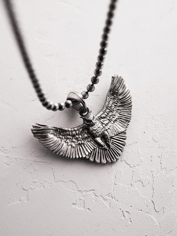 REYTEL Pendant 'THE OWL' in Silver: front