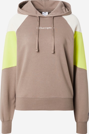 Champion Authentic Athletic Apparel Sweat-shirt en noisette / vert clair / blanc, Vue avec produit