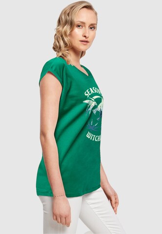 T-shirt 'Witcher - Christmas Wolf ' ABSOLUTE CULT en vert