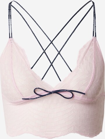 Tommy Jeans Bustier BH in Roze: voorkant