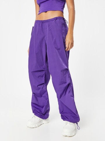 Loosefit Pantalon TOMMY HILFIGER en violet : devant