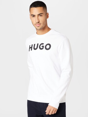HUGO Sweatshirt 'Dem' in White: front