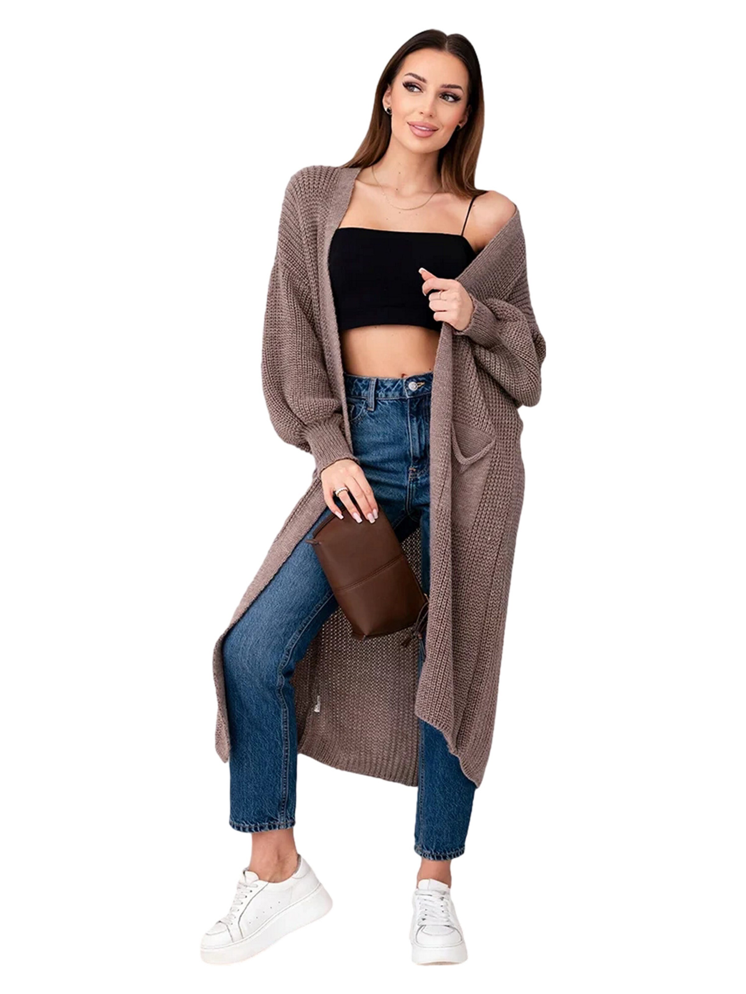 Lumera Kardigán 'Rubis' - Sivá: predná strana