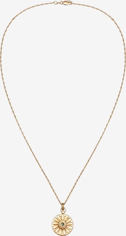 ELLI PREMIUM Necklace 'Münze, Sonne' in Gold: front